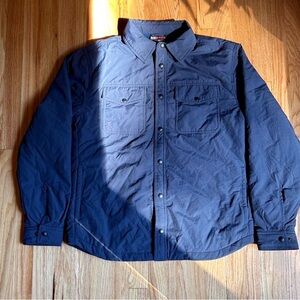 32 Degrees Navy Button Down Flannel Jacket- size small- never used